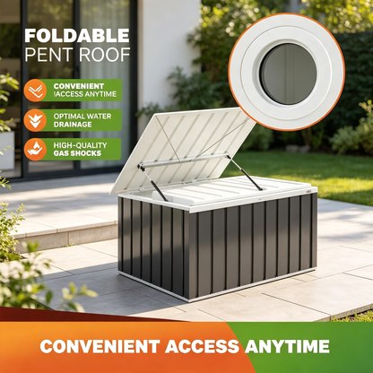 Galvanized Steel Robot Lawn Mower Storage Shed for Outdoor Garden
