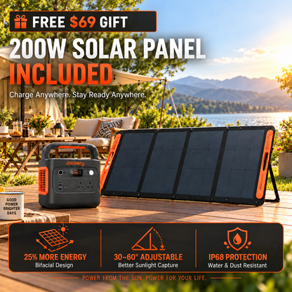 1070Wh Solar Generator Kit + FREE 200W Solar Panel (Limited BOGO)