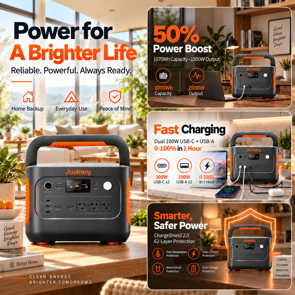 1070Wh Solar Generator Kit + FREE 200W Solar Panel (Limited BOGO)