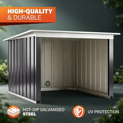 Galvanized Steel Robot Lawn Mower Storage Shed for Outdoor Garden