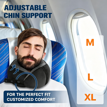 Memory Foam Travel Neck Pillow with Travel Accessories